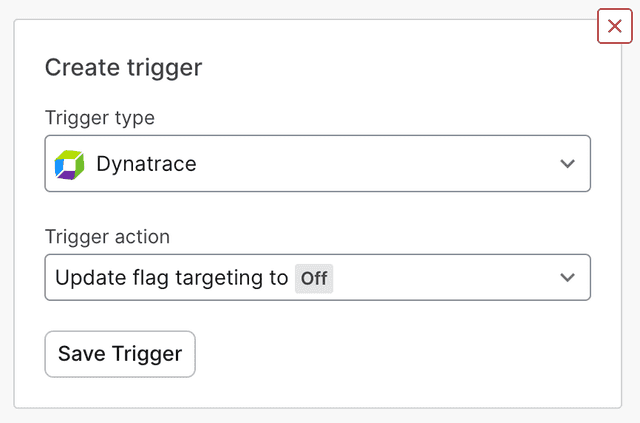 The "Create trigger" dialog box.