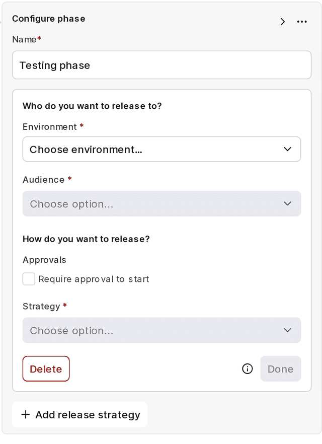 A phase within a release pipeline.