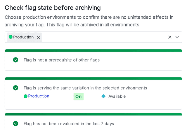 A flag with no dependencies that you can archive.